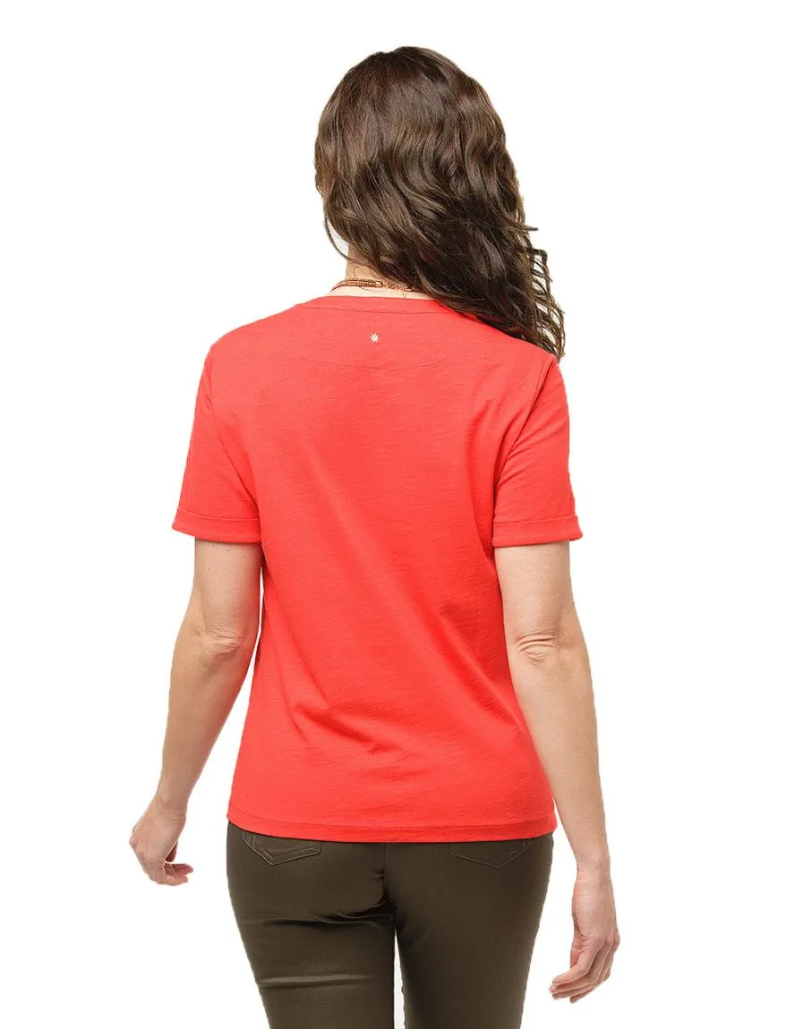 T-shirt rouge coton - T-Shirts