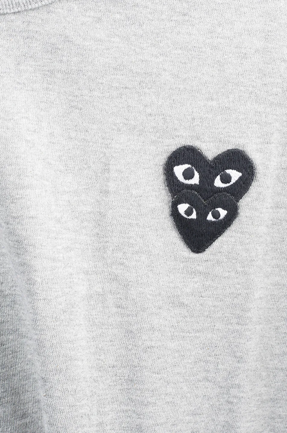T-shirt à manches longues broderies coeurs