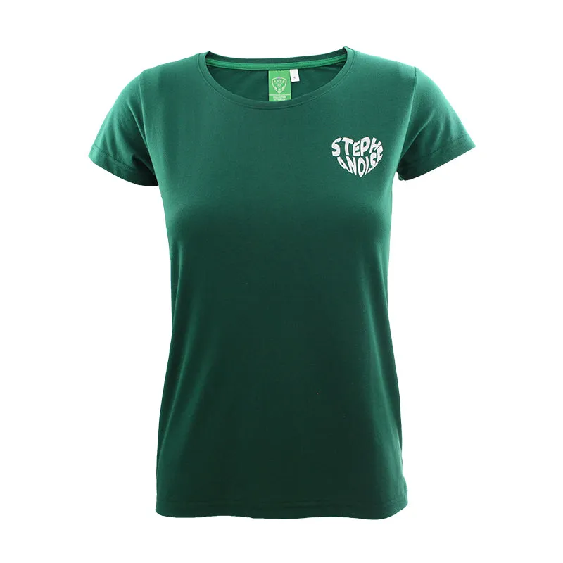 Tee-shirt femme Cur Stéphanoise vert