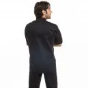 Veste de cuisine noire liseré rouge - MC ou ML - MANELLI